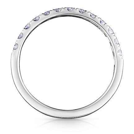 Кольцо из белого золота с бриллиантами