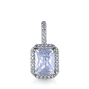 Подвеска из серебра с фианитом