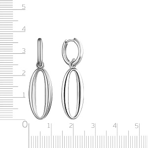 Серьги с английским замком из серебра