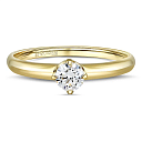 Кольцо из желтого золота с бриллиантом