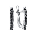 Серьги из белого золота с бриллиантами