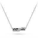 Колье из белого золота с бриллиантами