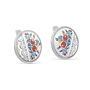 Серьги с английским замком из серебра