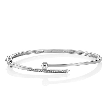 Браслет из белого золота с бриллиантами