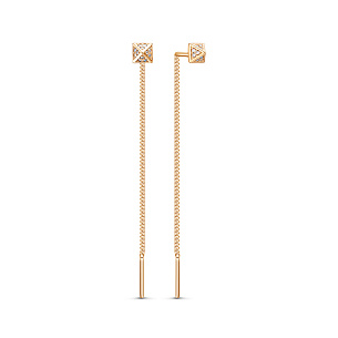 Серьги из красного золота
