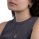 Серьги с английским замком из серебра