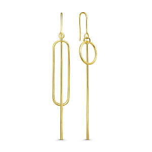 Серьги с английским замком из серебра