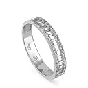 Кольцо из белого золота с бриллиантами