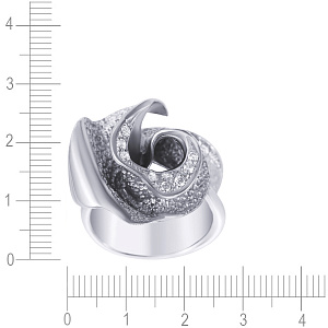 Кольцо из серебра с фианитом