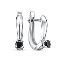 Серьги из белого золота с бриллиантами