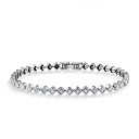 Браслет декоративный из белого золота с бриллиантами