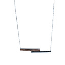 Колье из серебра с фианитом