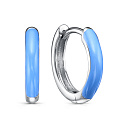 Серьги с английским замком из серебра