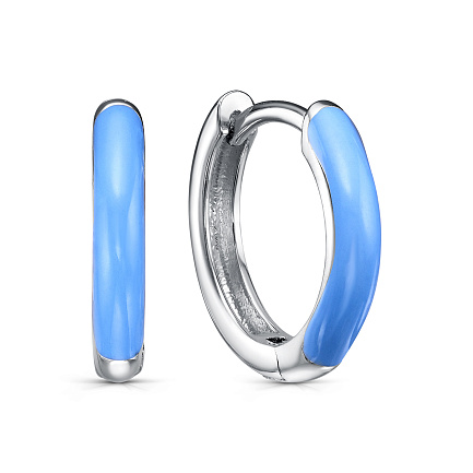 Серьги с английским замком из серебра