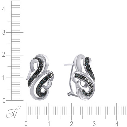 Серьги из белого золота