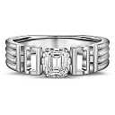 Кольцо из белого золота с бриллиантом