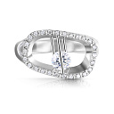 Кольцо из белого золота с бриллиантами