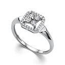 Кольцо из белого золота с бриллиантами