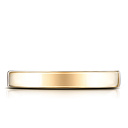 Кольцо обручальное гладкое из желтого золота