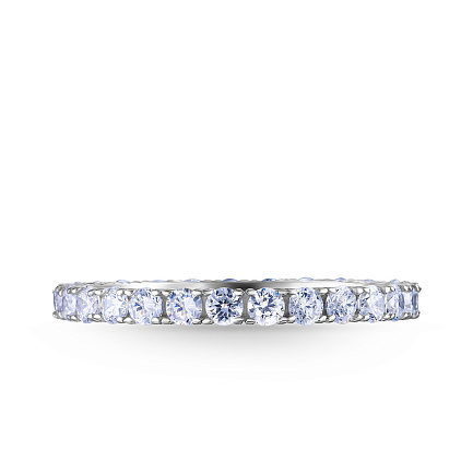 Кольцо из серебра с фианитом