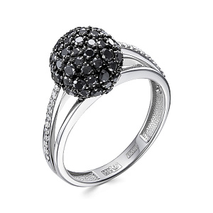 Кольцо из белого золота с бриллиантами