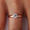 Кольцо из золота с бриллиантом