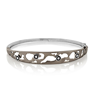 Браслет из белого золота с бриллиантом