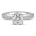 Кольцо из белого золота с бриллиантами