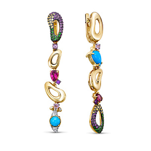 Серьги из желтого золота