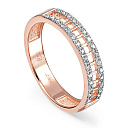 Кольцо из красного золота с бриллиантами