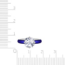 Кольцо из серебра с эмалью