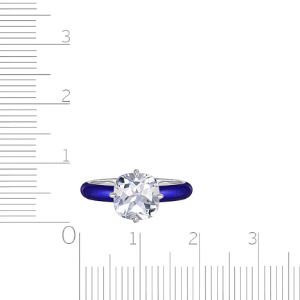 Кольцо из серебра с эмалью