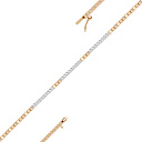 Браслет из красного золота с бриллиантами