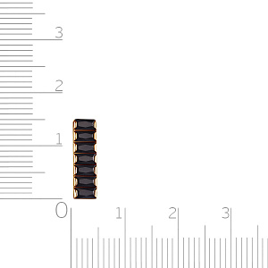 Подвеска из серебра с позолотой, фианитом