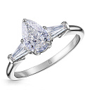 Кольцо из белого золота с бриллиантами