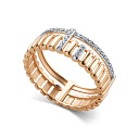 Кольцо из красного золота с бриллиантами