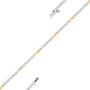 Браслет из желтого золота с бриллиантами