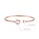 Браслет декоративный из красного золота с перламутром