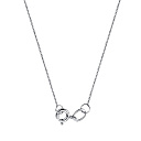 Колье из серебра с фианитом