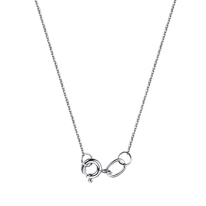 Колье из серебра с фианитом