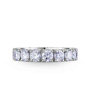 Кольцо из белого золота с бриллиантом