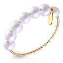 Кольцо из желтого золота с жемчугом