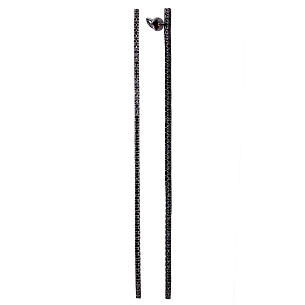 Серьги из черненого золота