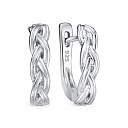 Серьги с английским замком из серебра