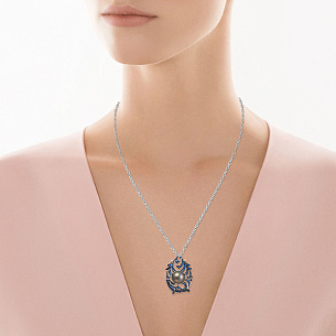 Подвеска из белого золота с жемчугом