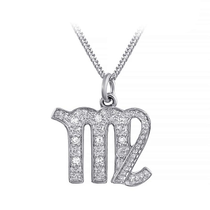 Зодиак из белого золота с бриллиантами