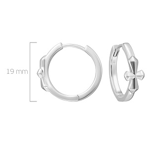Серьги конго из серебра