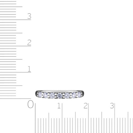 Кольцо из белого золота с бриллиантами