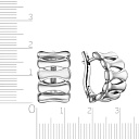 Серьги с английским замком из серебра