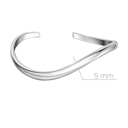 Браслет декоративный из серебра